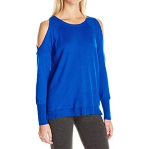 Vince Camuto Cold shoulder top in Nova Blue